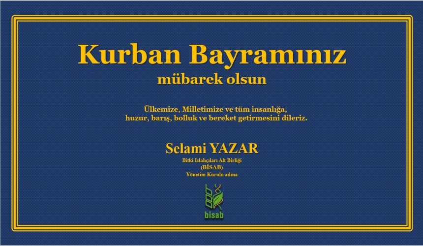 Kurban Bayramınız Mübarek Olsun