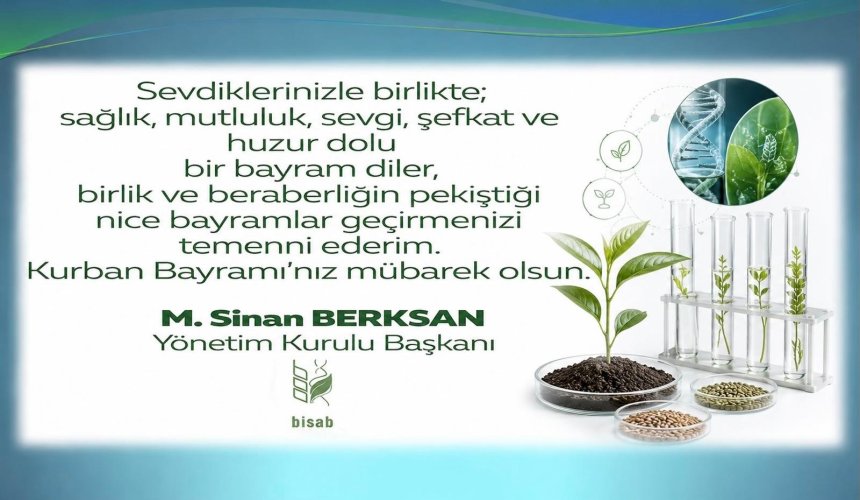 Sağlık, Huzur ve Bereket Dolu Bir Bayram Dileriz