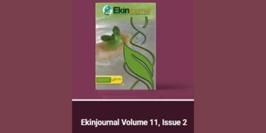 Ekinjournal yeni sayısı Volume11 Issue 2