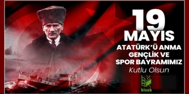 19 Mayıs Atatürk'ü Anma Gençlik ve Spor Bayramımız kutlu olsun.
